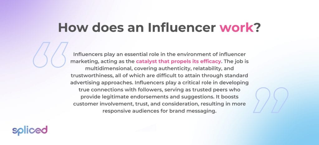 How does an influencer work?
