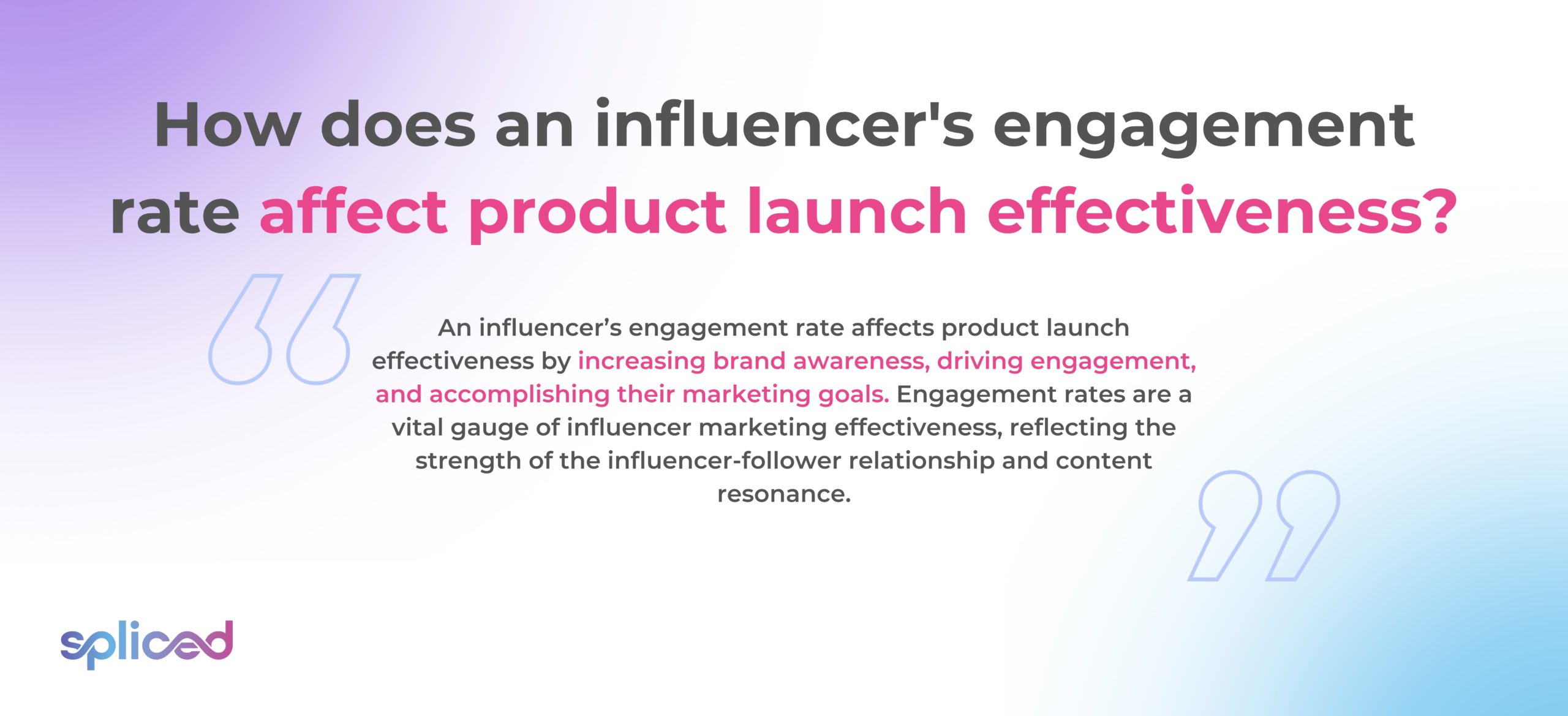 How does an influencer's engagement rate affect product launch effectiveness?