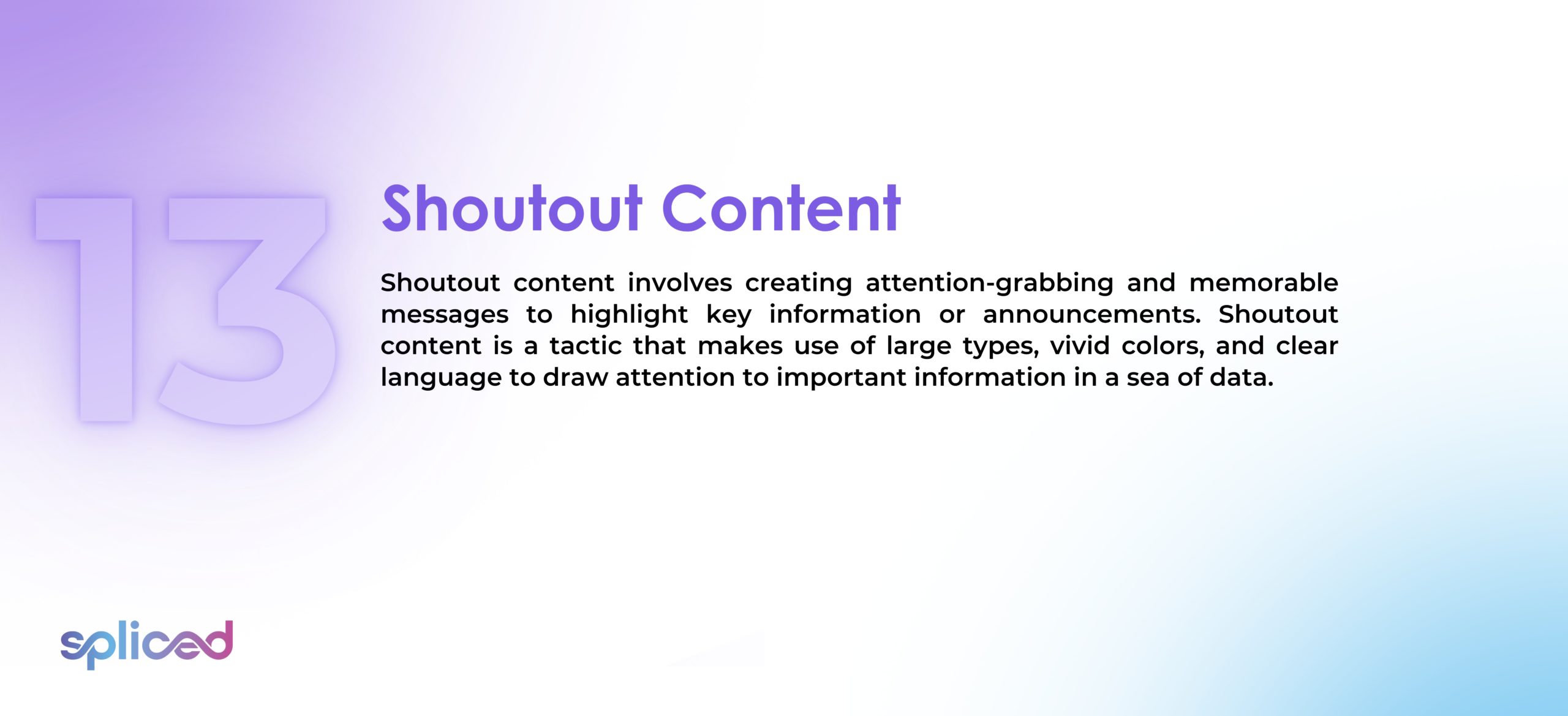 Shoutout Content