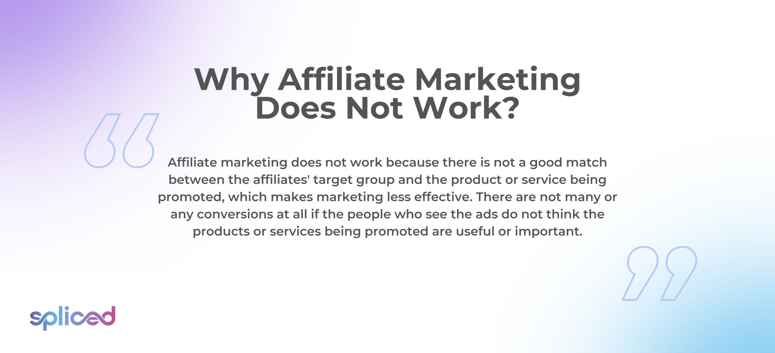 Why Affiliate Marketing Does Not Work?