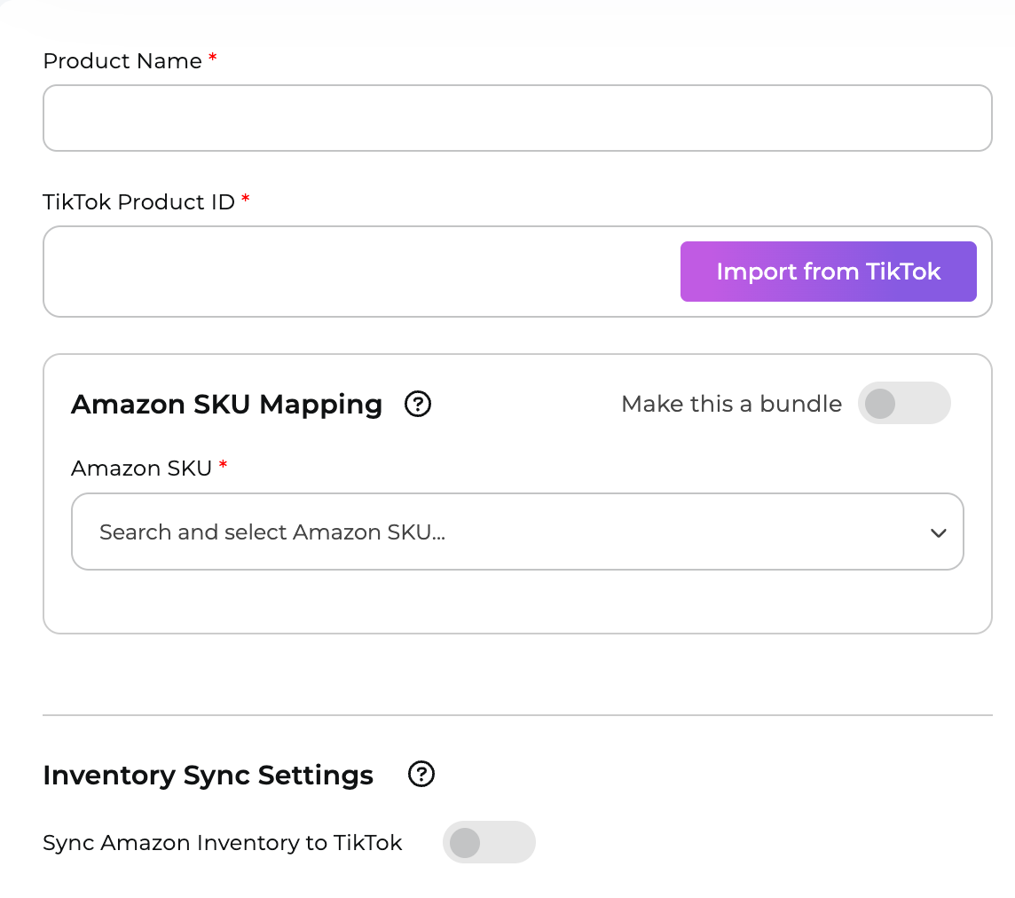 Map TikTok Products to Amazon