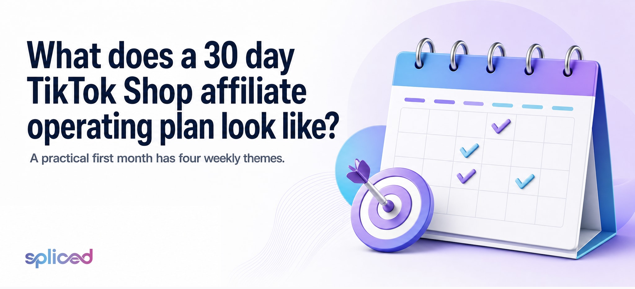What does a 30 day TikTok Shop affiliate operating plan look like?