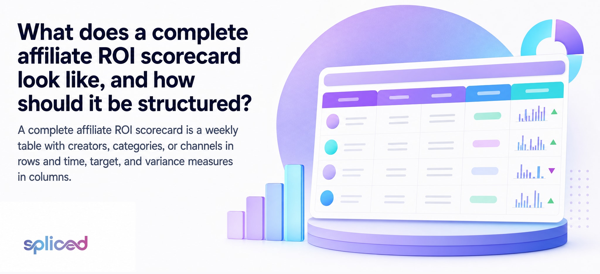 What does a complete affiliate ROI scorecard look like, and how should it be structured?