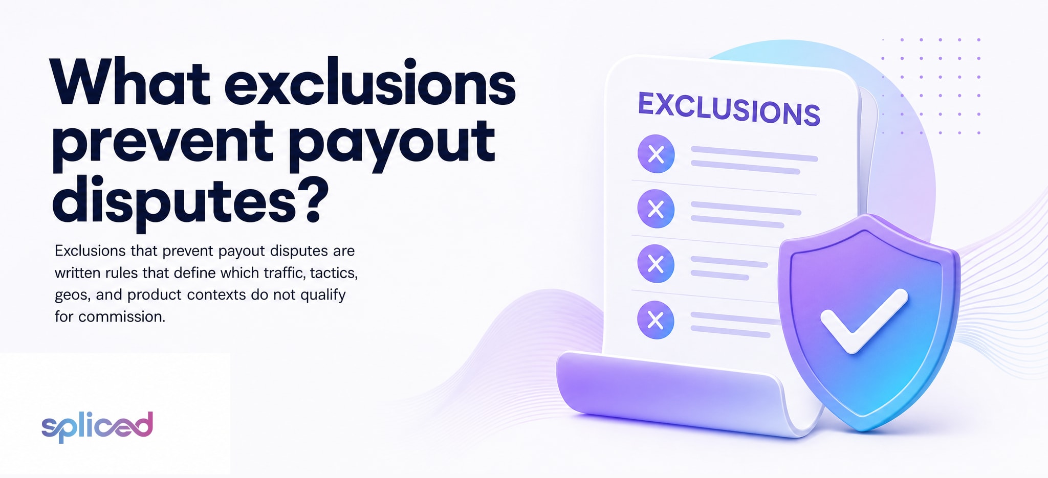 What exclusions prevent payout disputes?