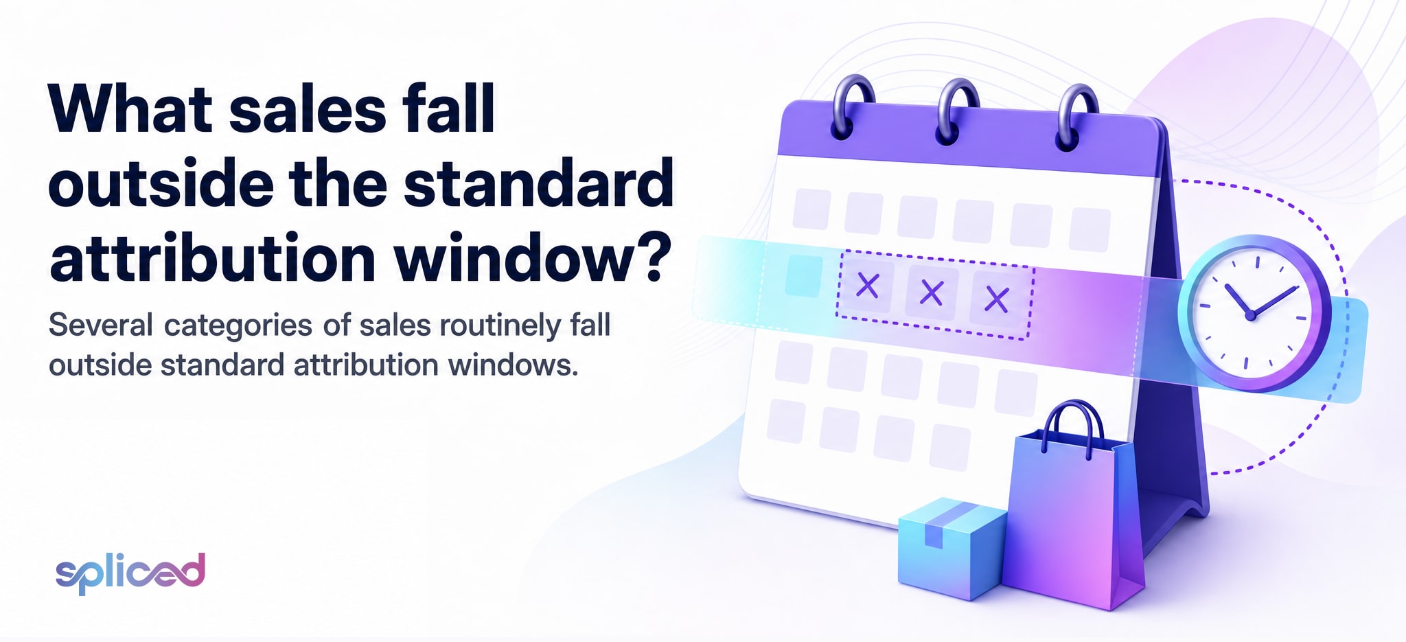 What sales fall outside the standard attribution window?