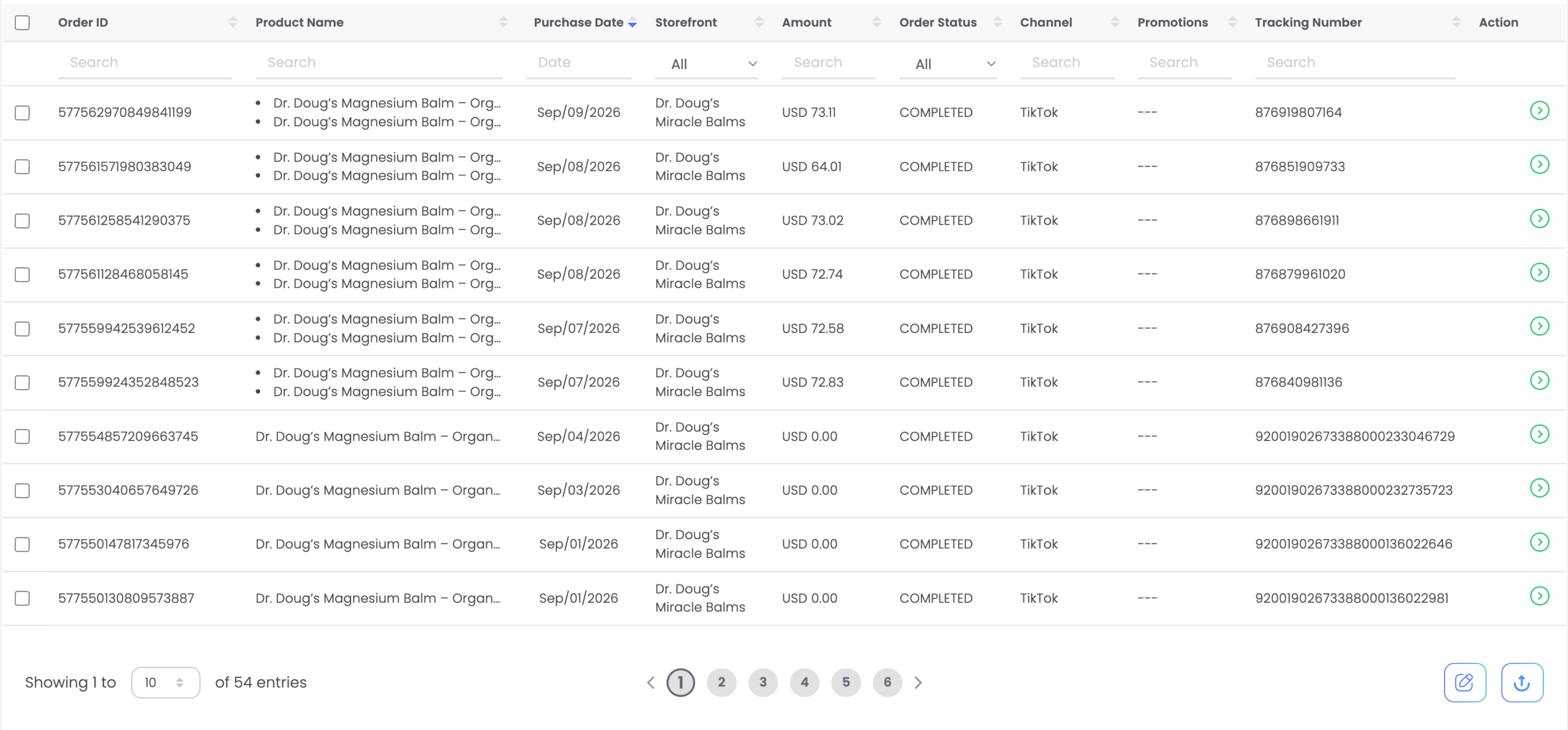 TikTok 2 MCF orders on Spliced